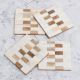 Adorable Handcrafted Wooden Coasters - Pack of 4